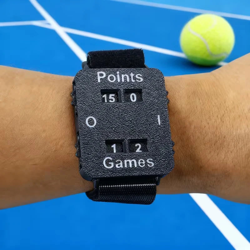 1pc Portable Cricket Tennis Padel Scorer Wristband - Instant Score