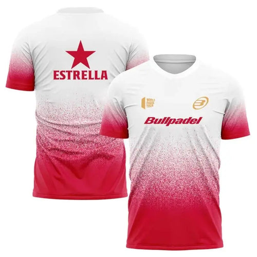 Fashion Gradient Harajuku Men's T-shirt Padel Tennis Sportswear Summer