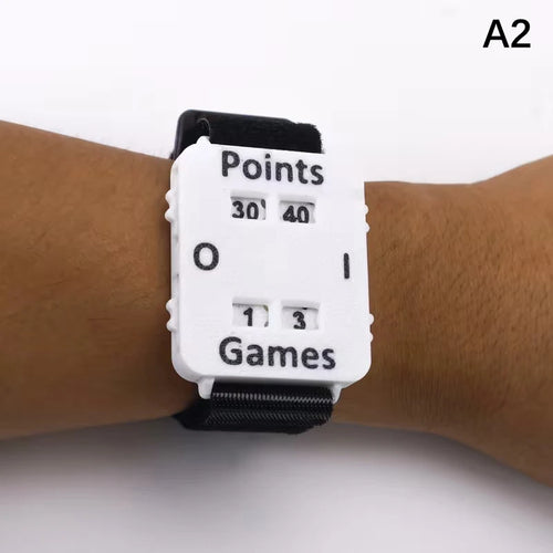 1pc Portable Cricket Tennis Padel Scorer Wristband - Instant Score