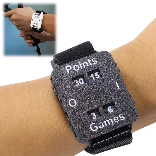 1pc Portable Cricket Tennis Padel Scorer Wristband - Instant Score