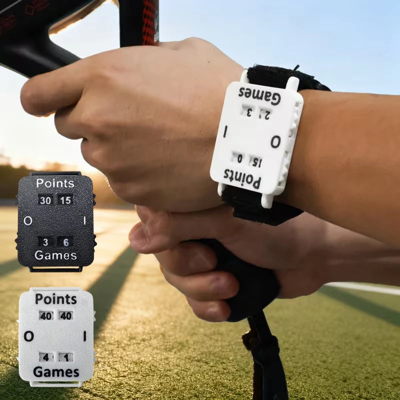 1pc Portable Cricket Tennis Padel Scorer Wristband - Instant Score