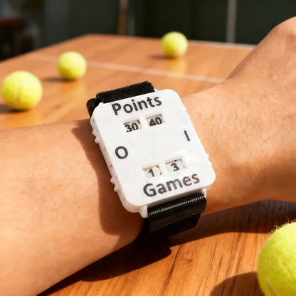 1pc Portable Cricket Tennis Padel Scorer Wristband - Instant Score