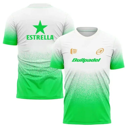 Fashion Gradient Harajuku Men's T-shirt Padel Tennis Sportswear Summer