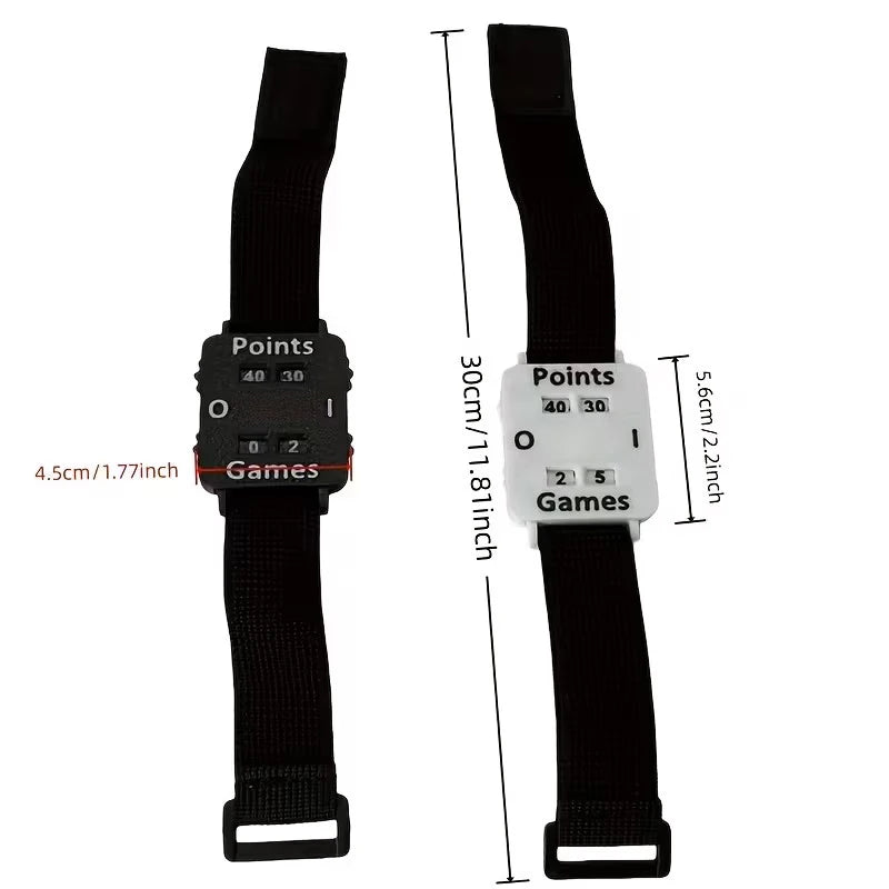 1pc Portable Cricket Tennis Padel Scorer Wristband - Instant Score