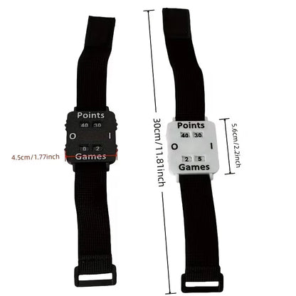 1pc Portable Cricket Tennis Padel Scorer Wristband - Instant Score