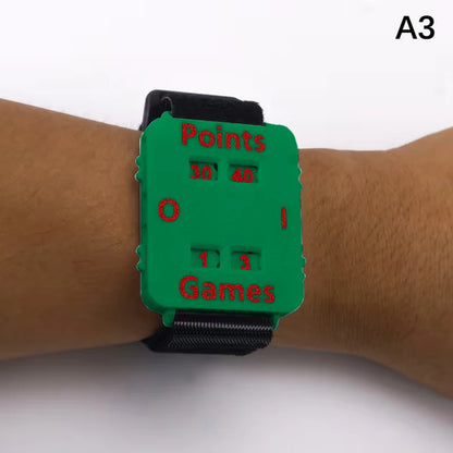 1pc Portable Cricket Tennis Padel Scorer Wristband - Instant Score